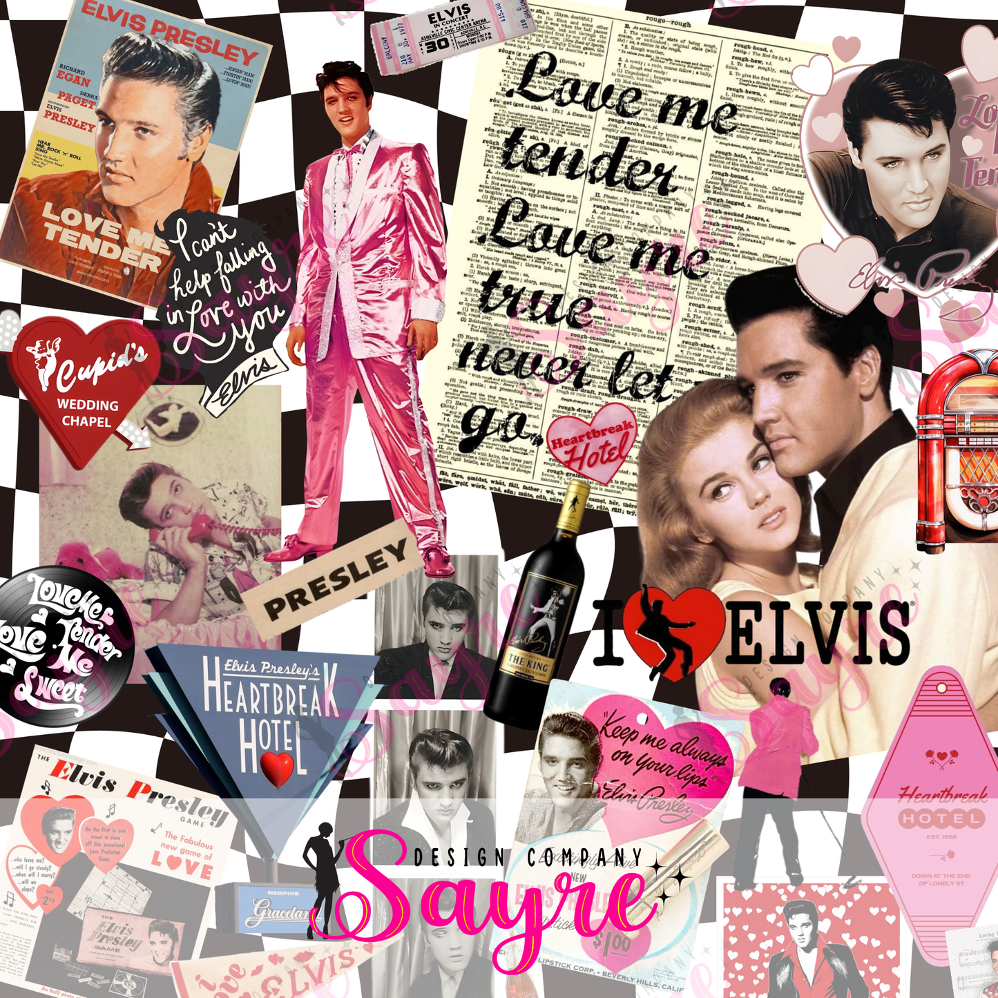 Love Me Tender Valentine’s Seamless Digital File