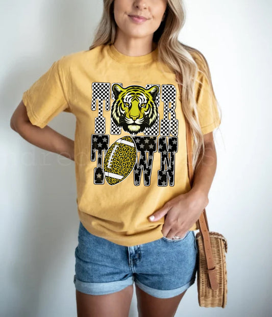 Mustard Comfort Color Tiger Town Tee