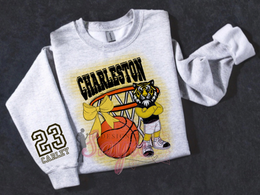 Customizable Team/Name Basketball Girls Crewneck