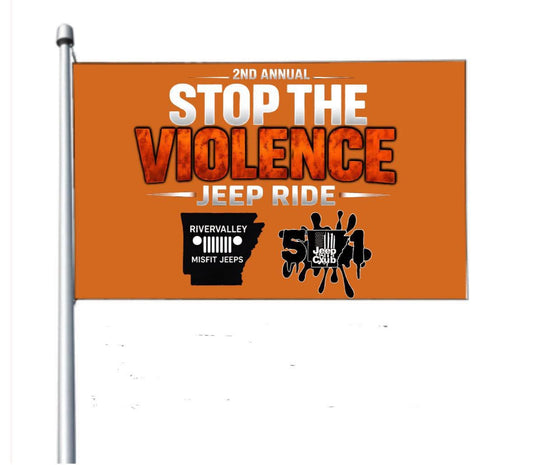 Stop The Violence Jeep Ride Flag- Orders Close 6/25!