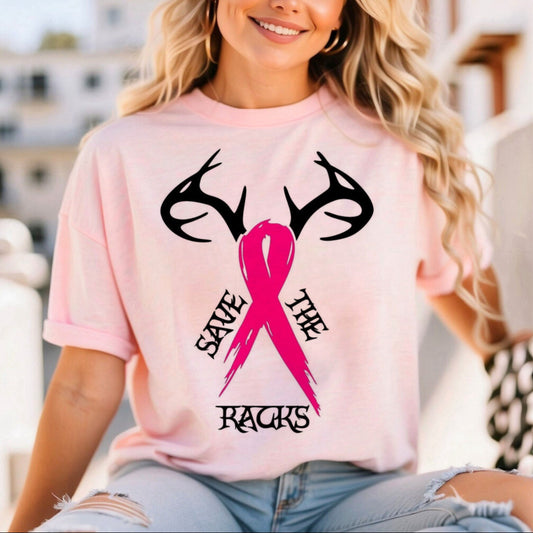 Save the Racks Antler Breast Cancer Awareness Shirt/Sweatshirt