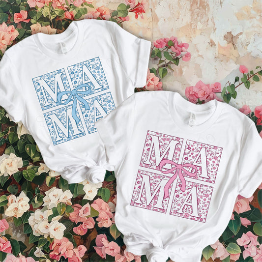 Coquette Block Mama Tee