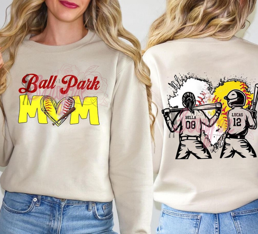 Custom Ballpark Mom Tee