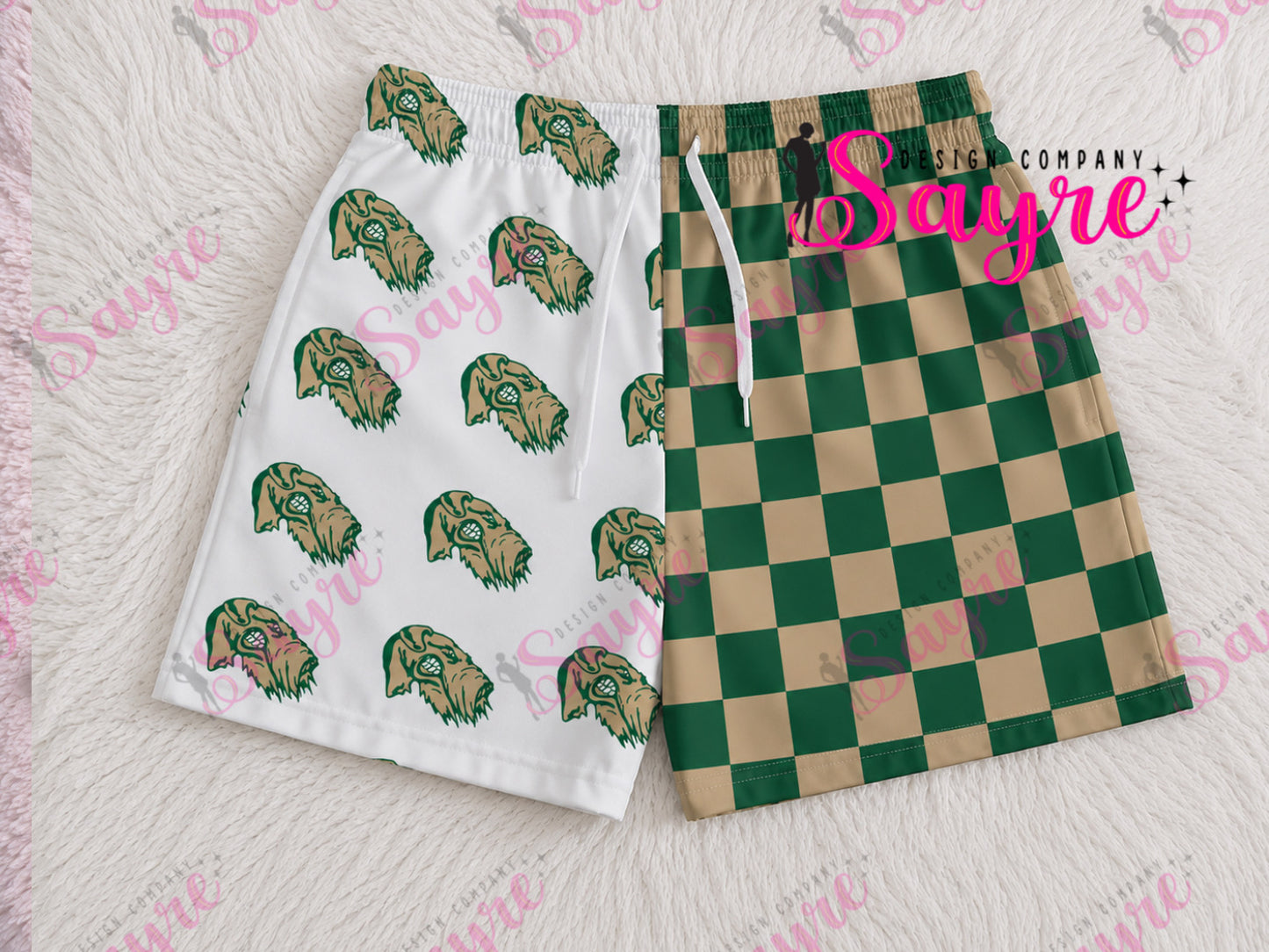 Custom Logo/Team CHECKER Shorts YOUTH BOYS