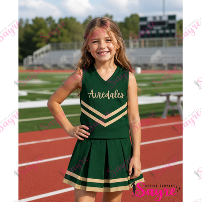 Customizable Striped Cheer Uniforms-Closes 6/28!