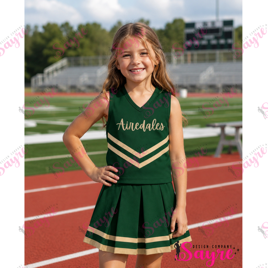 Customizable Striped Cheer Uniforms-Closes 6/28!