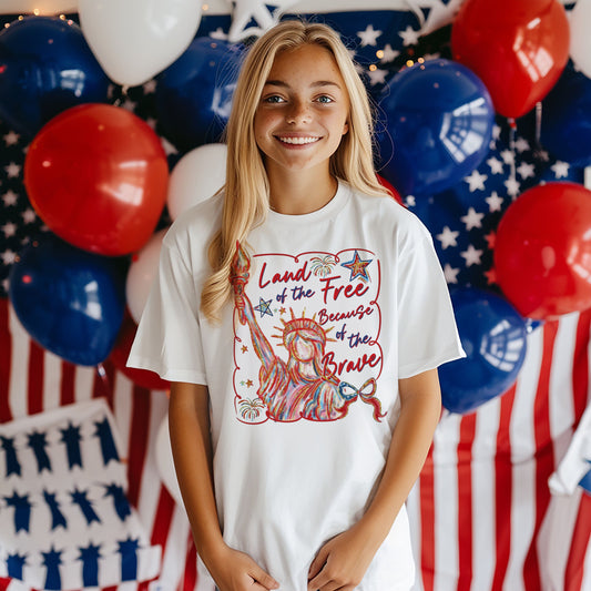 Painted Liberty Land of the Free- Baby-Youth
