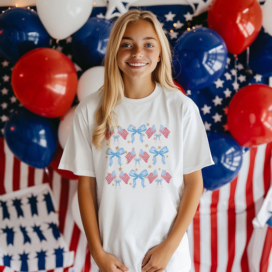 Flag & Bows Coquette- Baby-Youth
