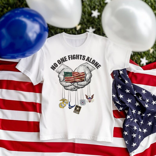 No One Fights Alone Military- Baby-Youth