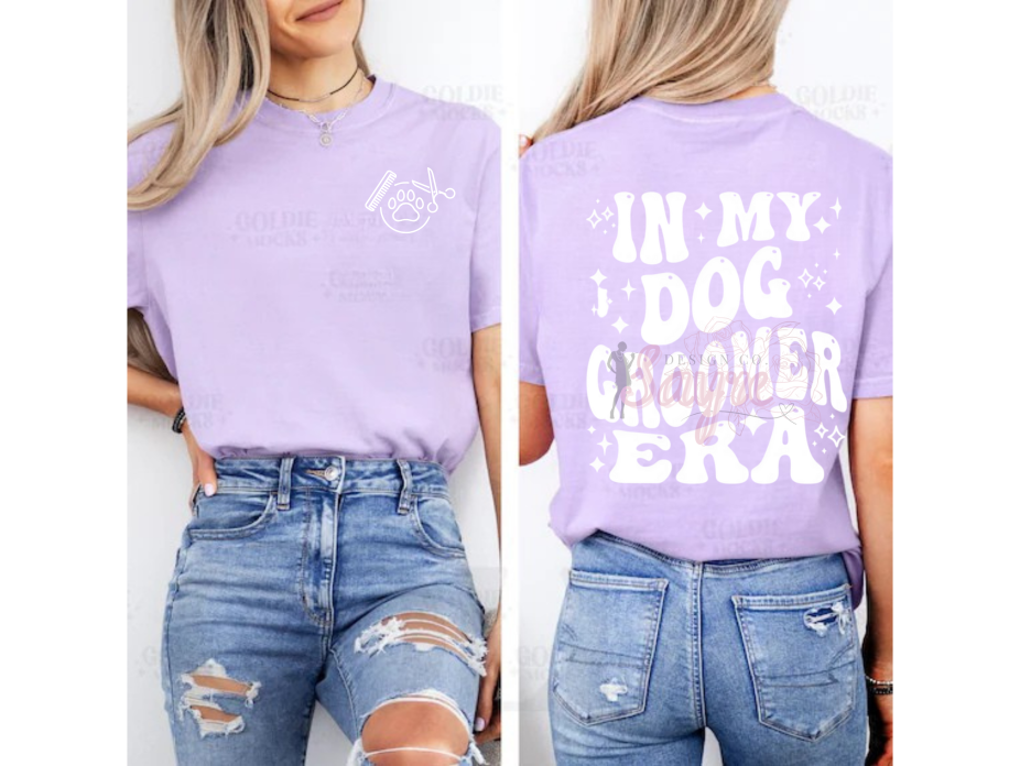 Dog Groomer Era Front/Back Tee *Tons of colors!*