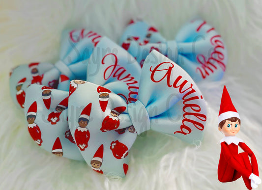 *Custom* Christmas Big Name Bows (We can do any theme/colors etc.!)