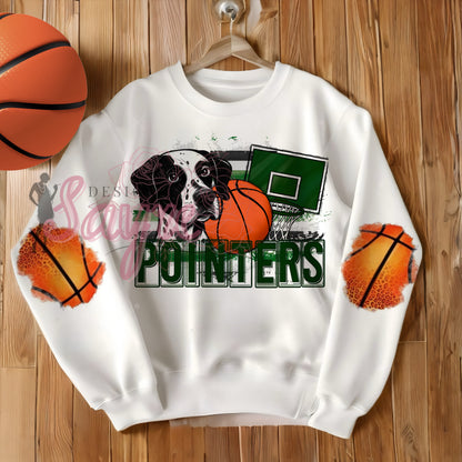 Customizable Basketball Peekaboo Mascot Team Shirt/Sweatshirt