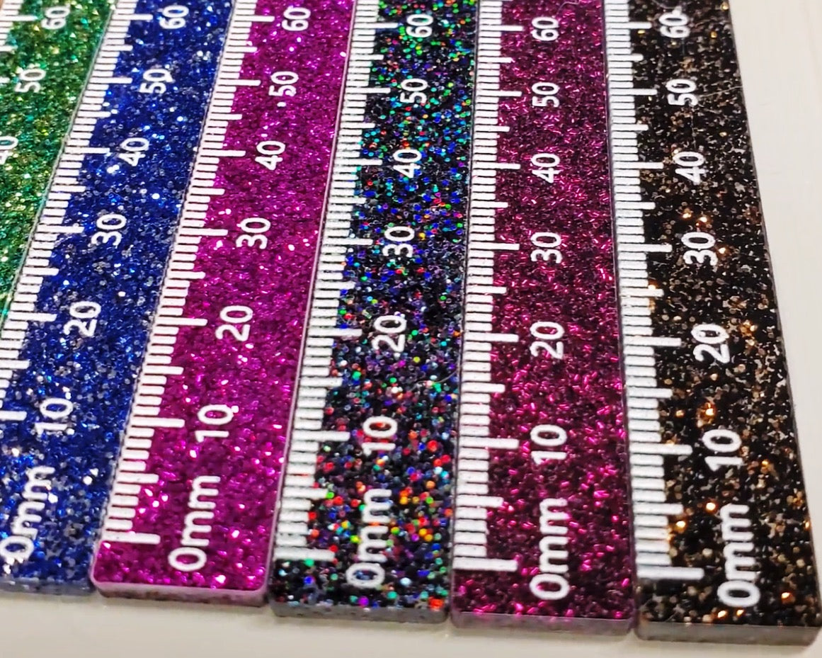 Custom Glitter Ruler Sayre Design Co.