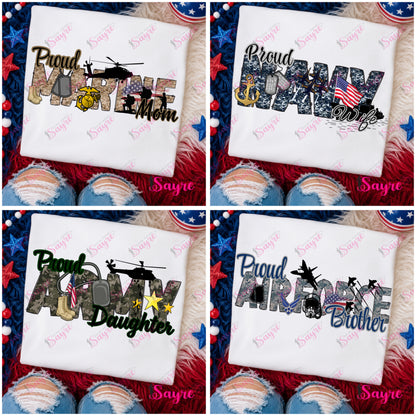 Add Your Own Title Proud Military Bundle