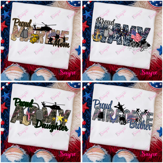 Add Your Own Title Proud Military Bundle