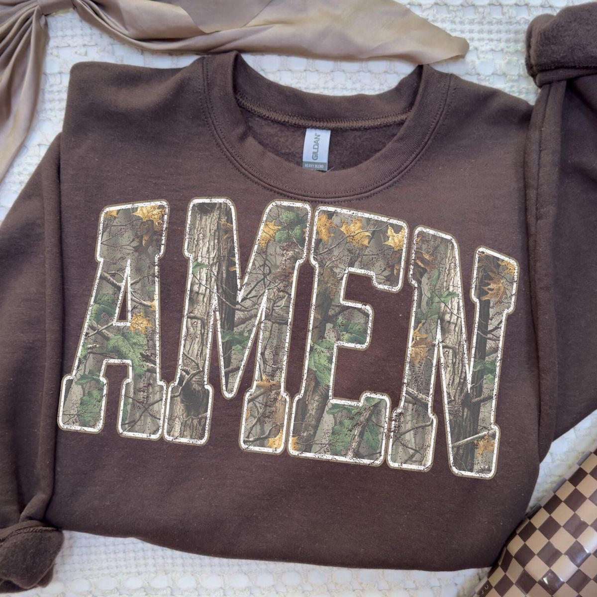 Camo Amen Shirt/Long Sleeve/Crewneck/Hoodie