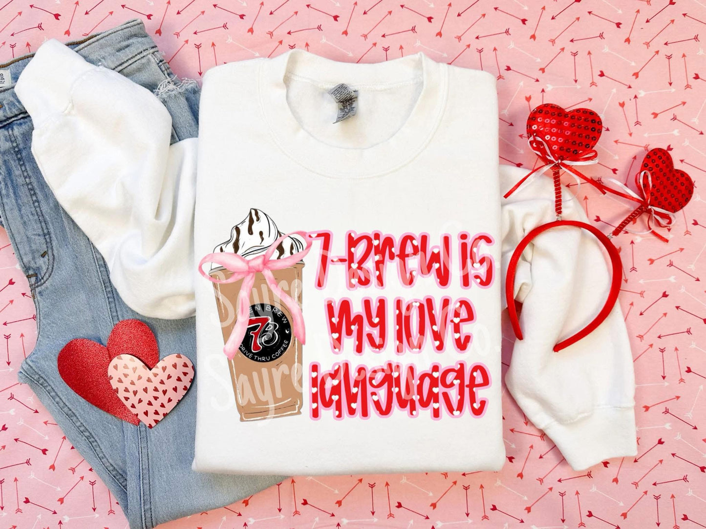 7 Brew Love Language Shirt/Long Sleeve/Crewneck/Hoodie