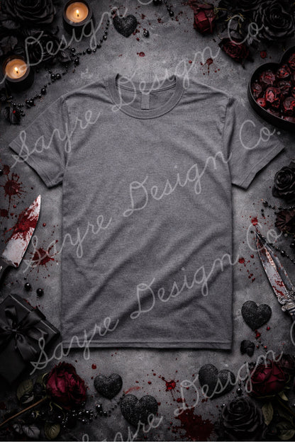Romantic Horror Set Flat Lay Mockup