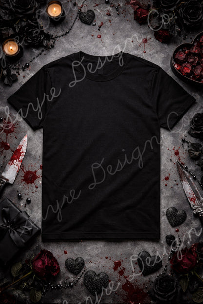 Romantic Horror Set Flat Lay Mockup