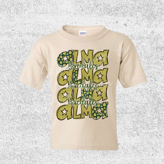 Alma Airedales Stacked Tee Youth