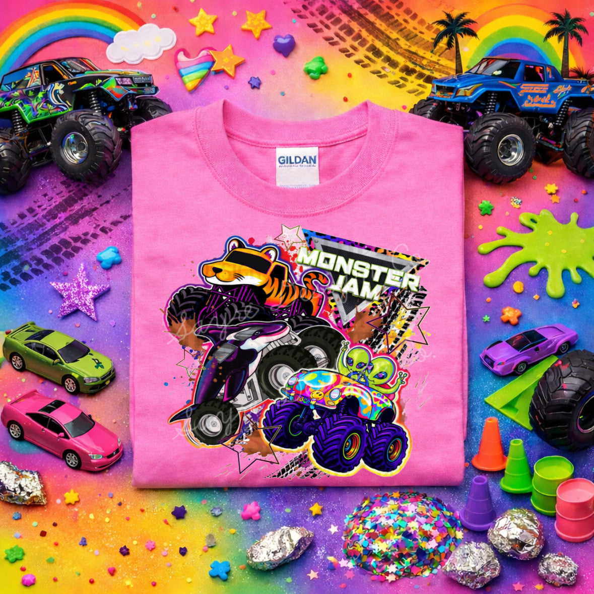 Monster Truck LF Collage Shirt/Long Sleeve/Crewneck/Hoodie