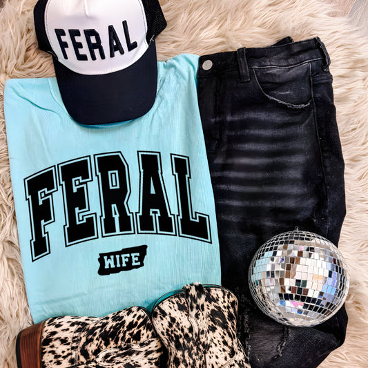 Feral Wifey Shirt/Sweatshirt *ANY color!*