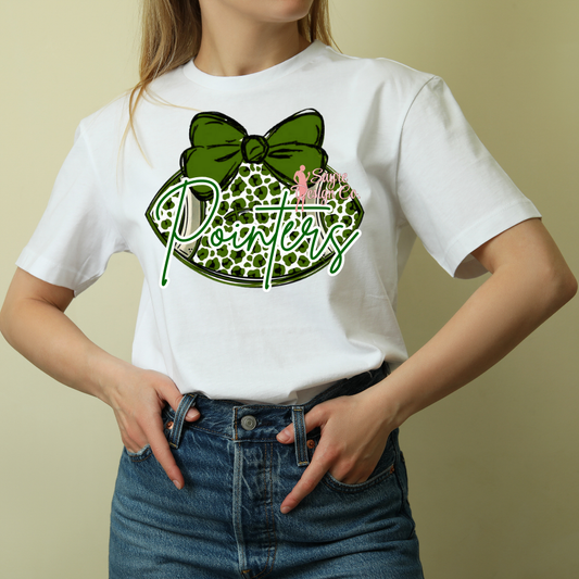 Leopard Football Bow Shirt Sayre Design Co.