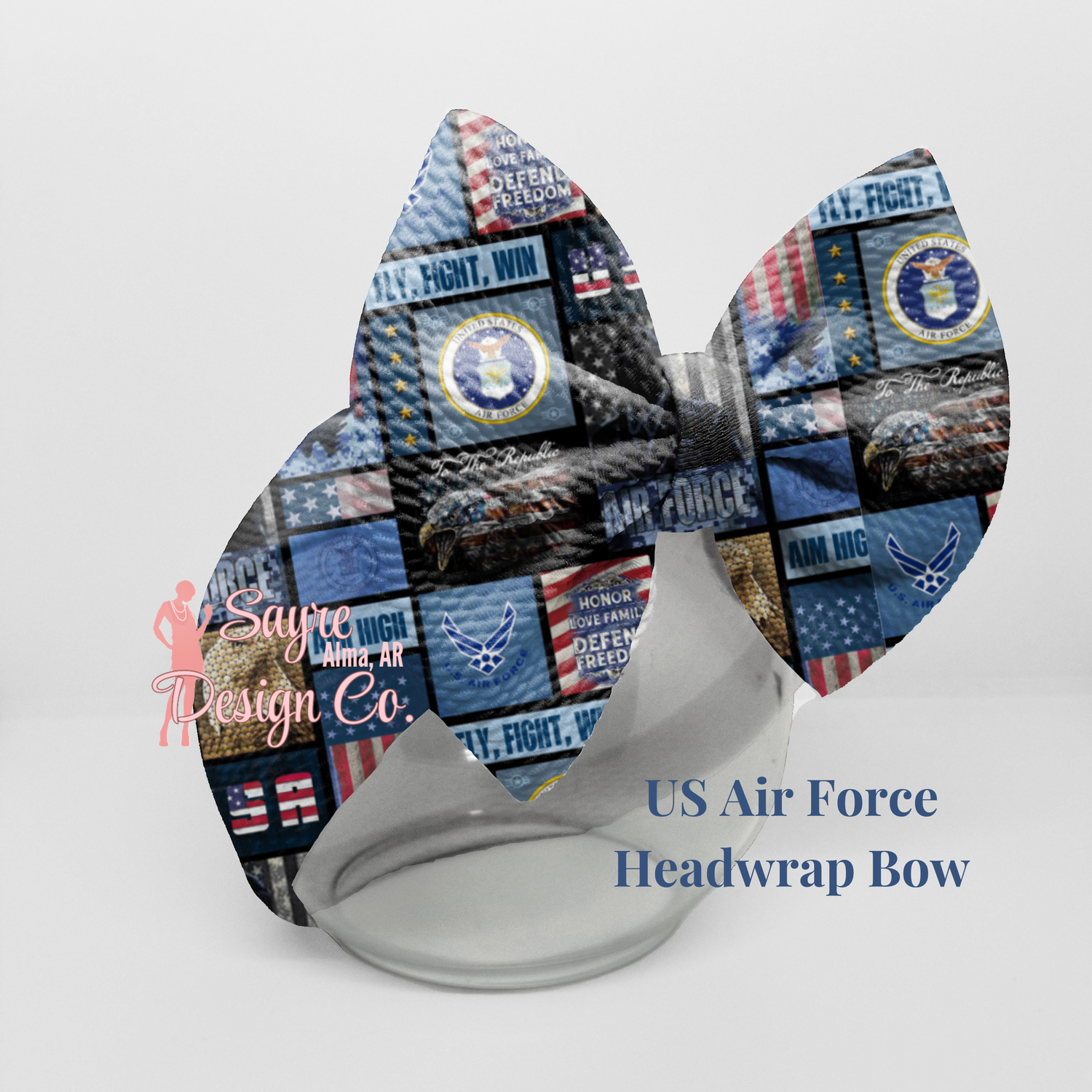 Air Force Head-wrap Bow Sayre Design Co.