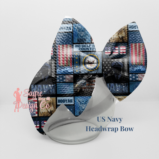 Navy Head-wrap Bow Sayre Design Co.