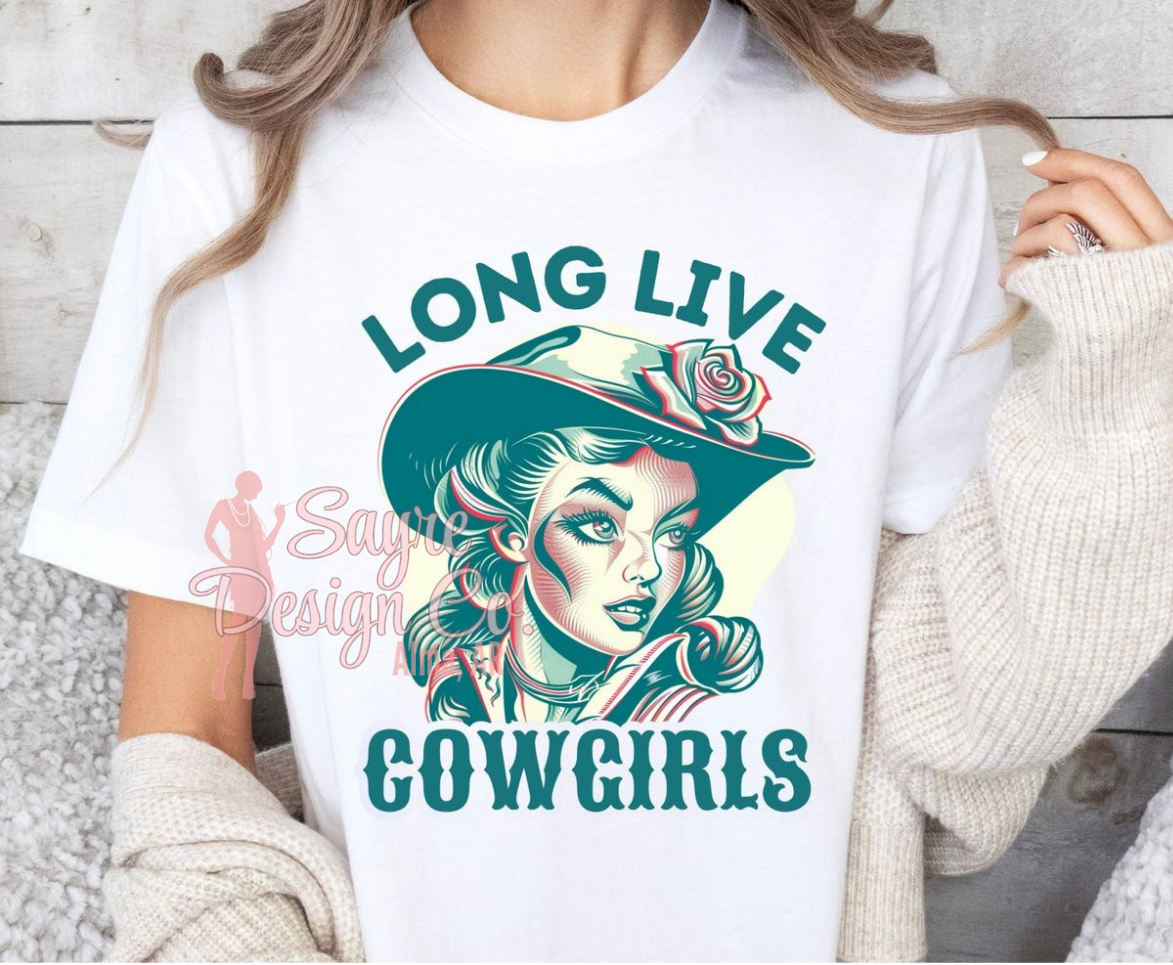 Long Live Cowgirls Retro Top Sayre Design Co.